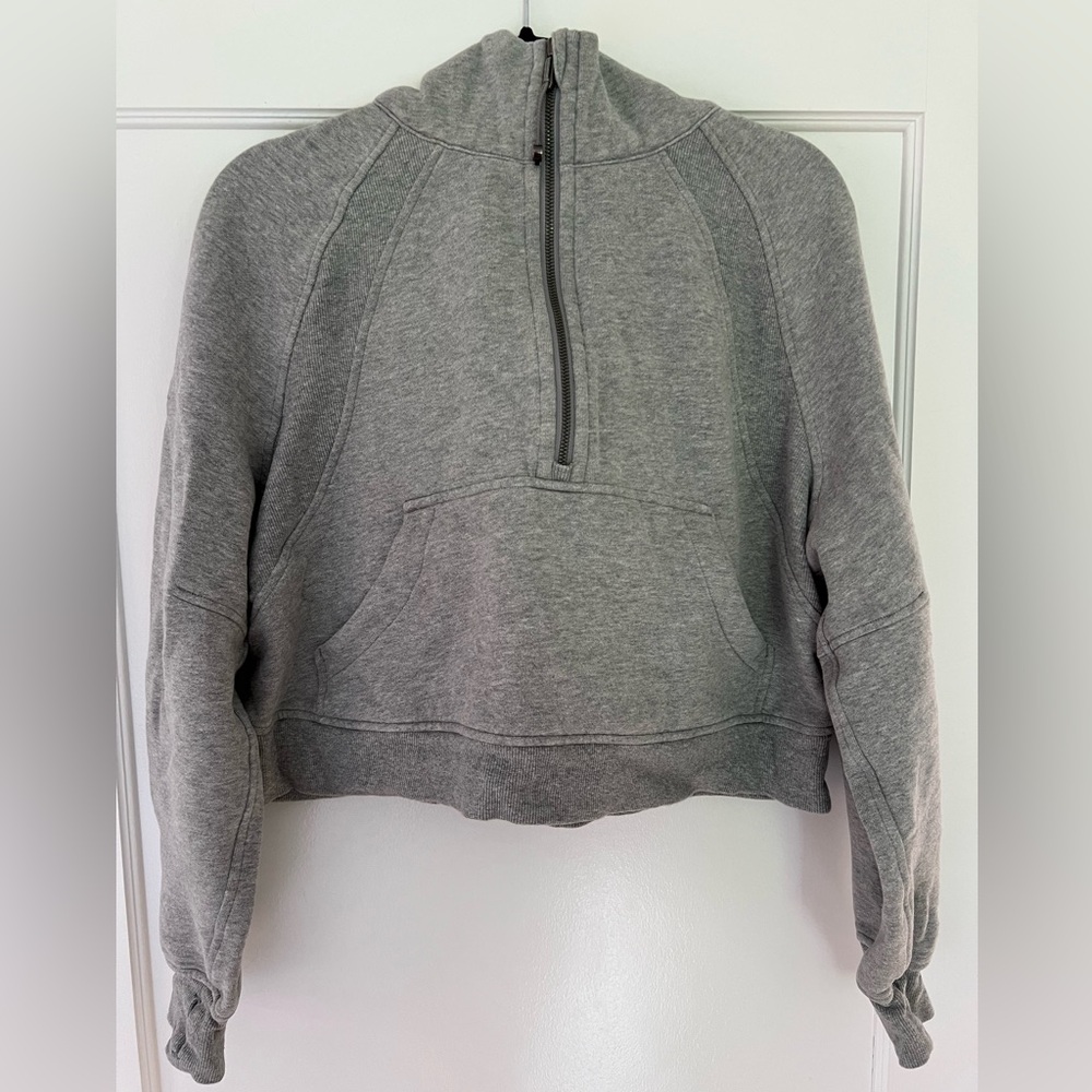 lululemon athletica Gray Half-Zip Hoodie